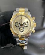 Better Factory BT New 4131 Rolex 2-Tone Daytona 1:1 Replica Watch Gold-Black Index Dial